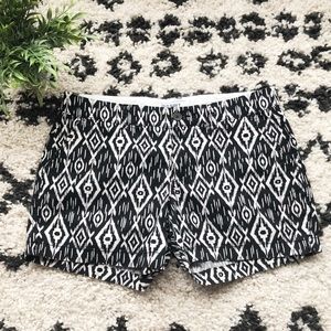Old Navy | Black and White Tribal Shorts